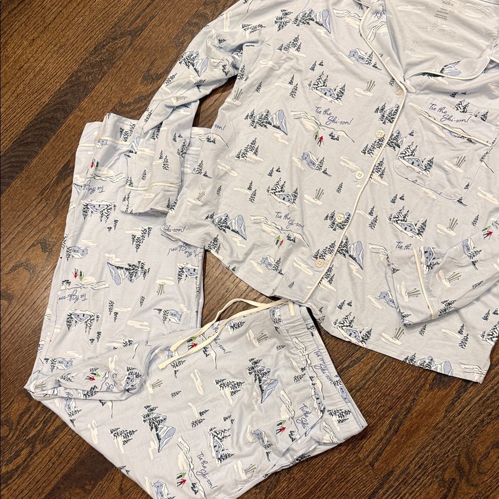 AUDEN Cozy Winter Wonderland woman’s plus Pajamas xxl - Picture 6 of 6